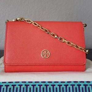 Tory Burch Robinson Chain Wallet
